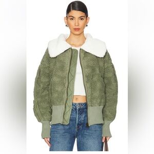 FREE PEOPLE Women's Cozy‎ Up Faux-Sherpa Cardigan Jacket, Size XSMALL